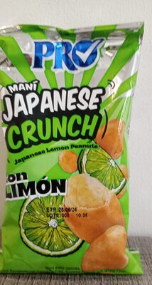 Maní japonés limón front packaging