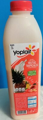 Yogurt para beber frutas tropicales