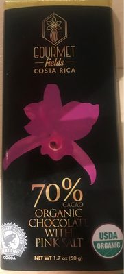 Organic Chocolate With Pink salt 70%