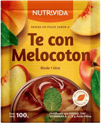 Bebida en polvo sabor a Té con Melocotón