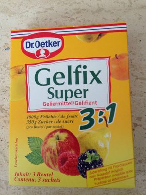 Dr. Oetker Gelfix front packaging