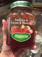 Confiture de fraises et rhubarbe