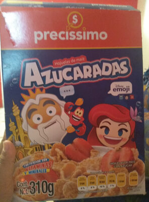 Hojuelas de maíz azucaradas front packaging