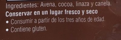 COCOA AVENA ingredients label