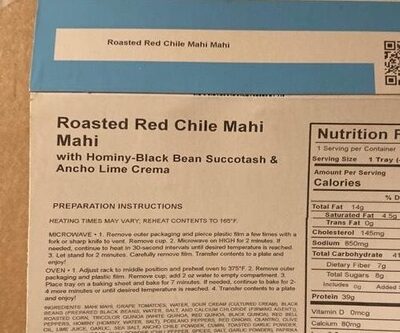 Roasted red Chile Mahi mahi