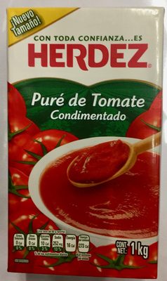 PURE DE TOMATE CONDIMENTADO front packaging