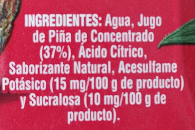 Vigor ingredients label