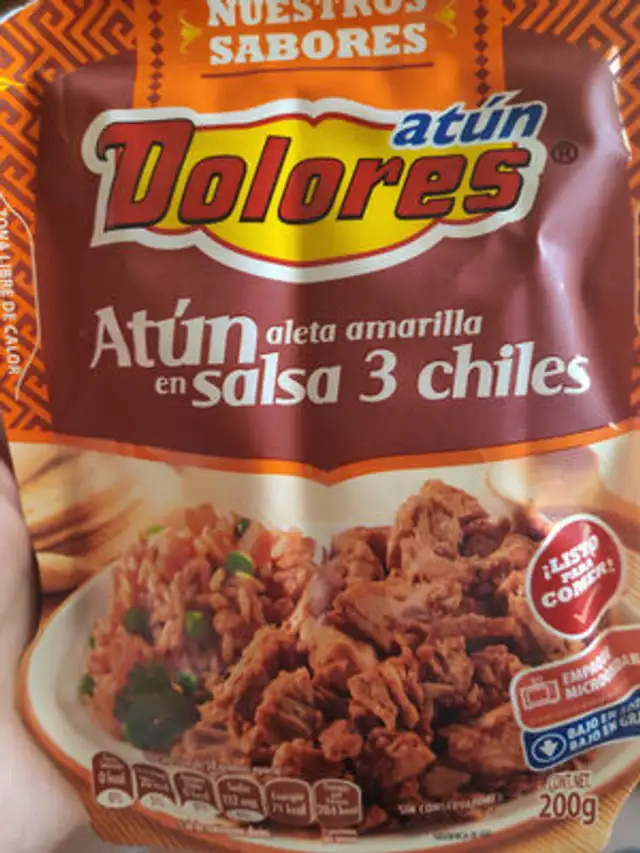 Atún Aleta Amarilla en salsa 3 chiles front packaging