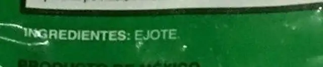 Ejote ingredients label