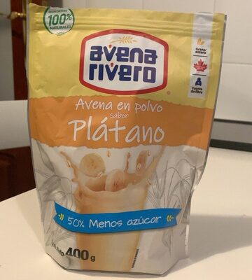 Avena en polvo sabor platano