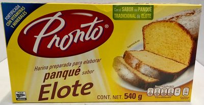 Harina preparara para elaborar panque sabor elote