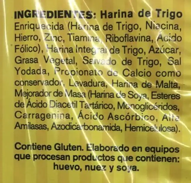 WHOLE WHEAT DELI BAGEL ingredients label