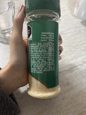 QUESO PARMESANO ingredients label