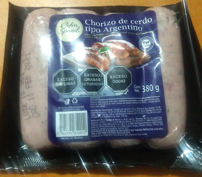 Chorizo de cerdo tipo argentino