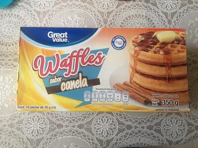 Waffles sabor canela