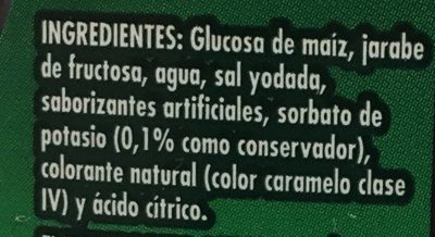 Maple ingredients label