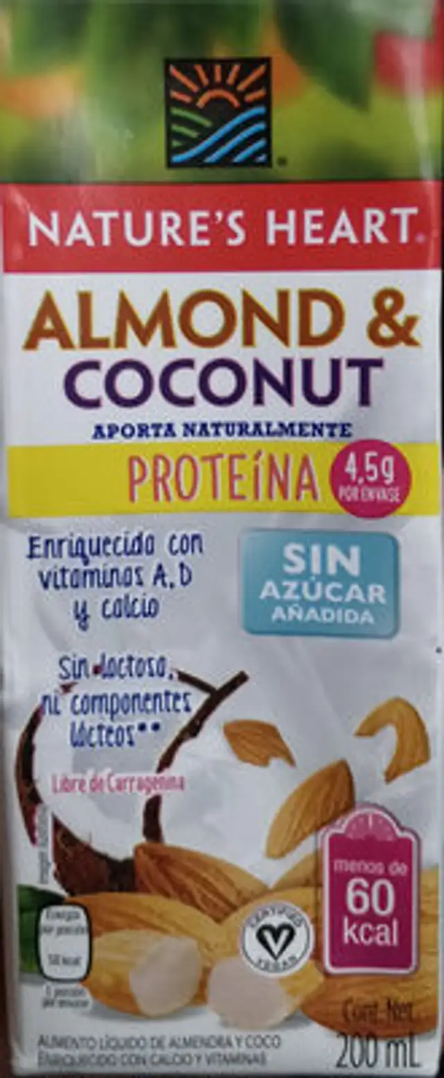Almond y Coconut front packaging