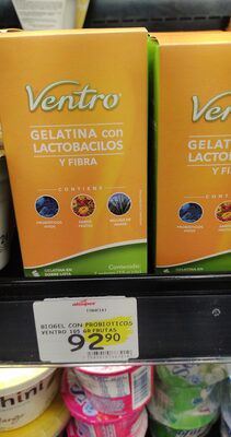 Gelatina con lactobacilos y fibra