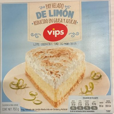 Pay Helado de limon, reducido en grasa y azucar