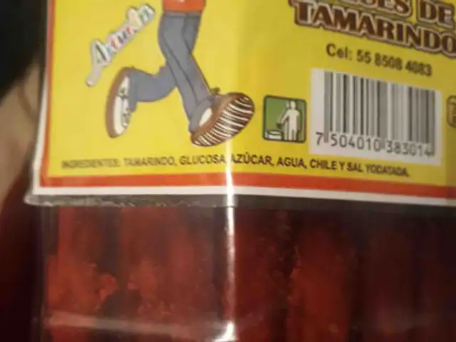 dulce de tamarindi ingredients label