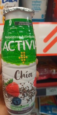 Activia- Nature Probiotics Chia and red fruit front packaging