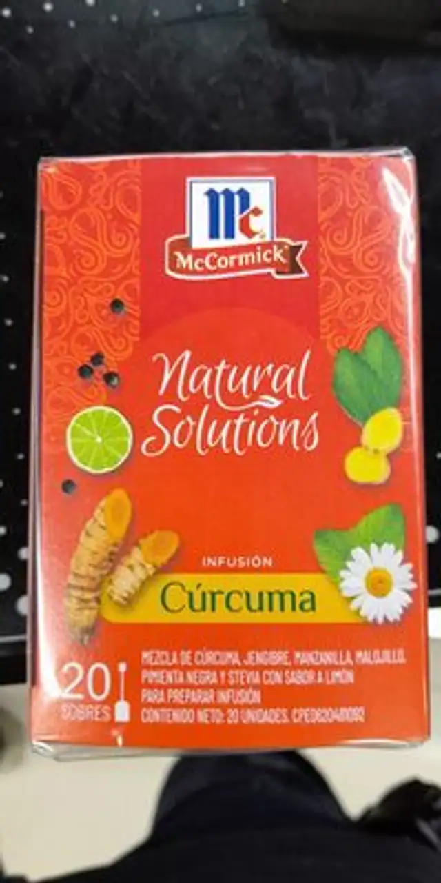 Natural solutions.. curcuma front packaging