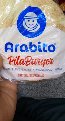Pan Pita Burger 12 unidades front packaging