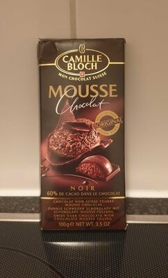 Chocolat Noir Suisse Fourré Mousse Chocolat front packaging