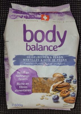 Body balance Müesli: Heidelbeeren & Pecan