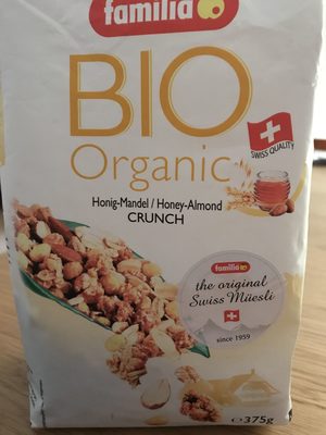 Muesli Croquant Bio Miel Et Amandes front packaging