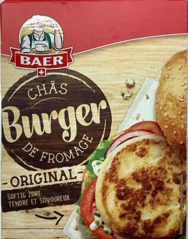 Burger de fromage, original front packaging