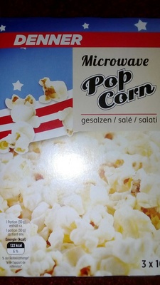 Microwave Pop Corn salé front packaging