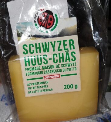 Schwyzer huus-chäs front packaging