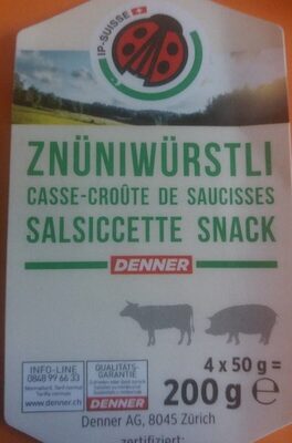 Casse-croûte de saucisses front packaging
