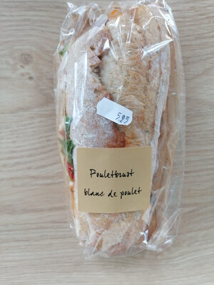 Chicken breast sandwich front packaging