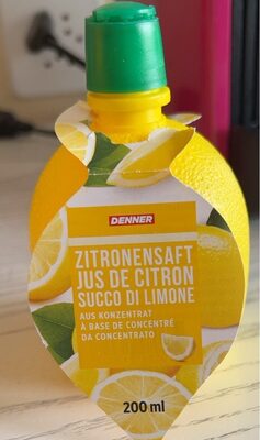 Jus de citron front packaging