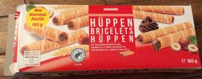 Bricelets fourrés à la crème de noisettes