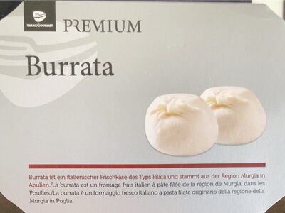 Burrata front packaging