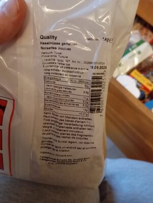 haselnüsse gemahlen