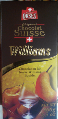Chocolat au lait fourré Williams liquide
