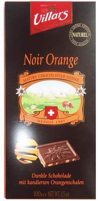 Chocolat Noir Orange Villars 