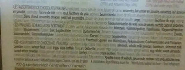 Boîte Paysage Suisse Villars 300 Gr, 1 Boîte ingredients label