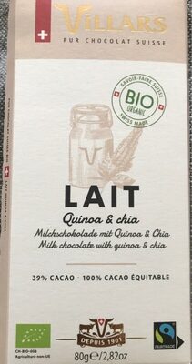 Lait Quinoa & chia front packaging