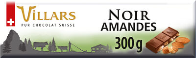 Chocolat Villars Noir Amandes 300g