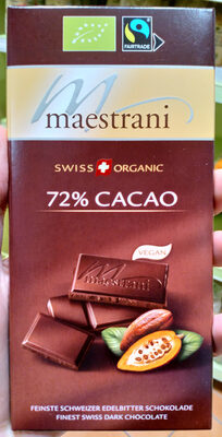 Chocolat Noir Amer Surfin - 72% Cacao, Au Lait Suisse front packaging