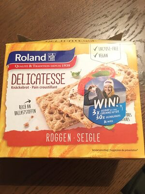 Délicatesse Crispy rye bread front packaging