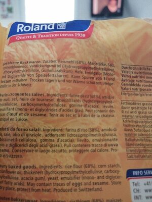 Pearls ingredients label