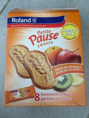 Petite Pause FRUITS BISCUITS AUX CÉRÉALES