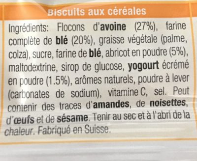 Petite pausa ingredients label