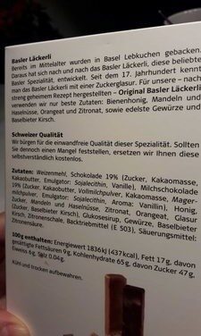 Basler Läckerli au Chocolat